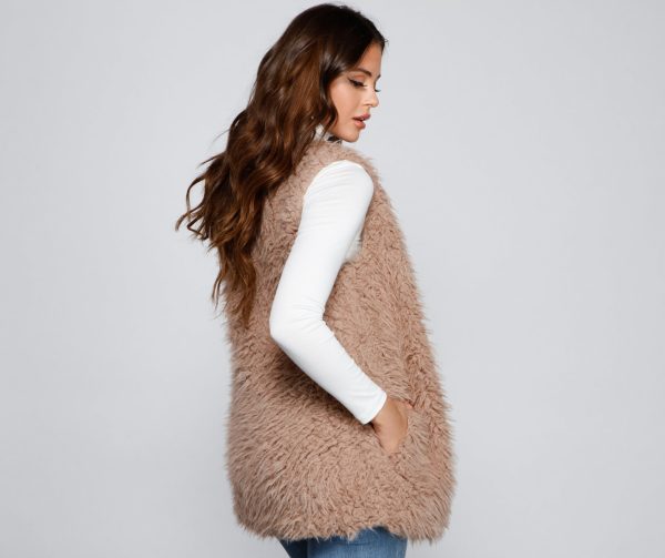 So Extra Faux Fur Vest - Image 6