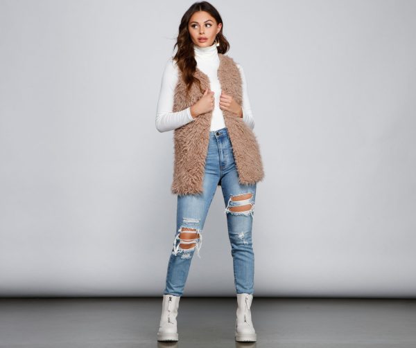 So Extra Faux Fur Vest - Image 8