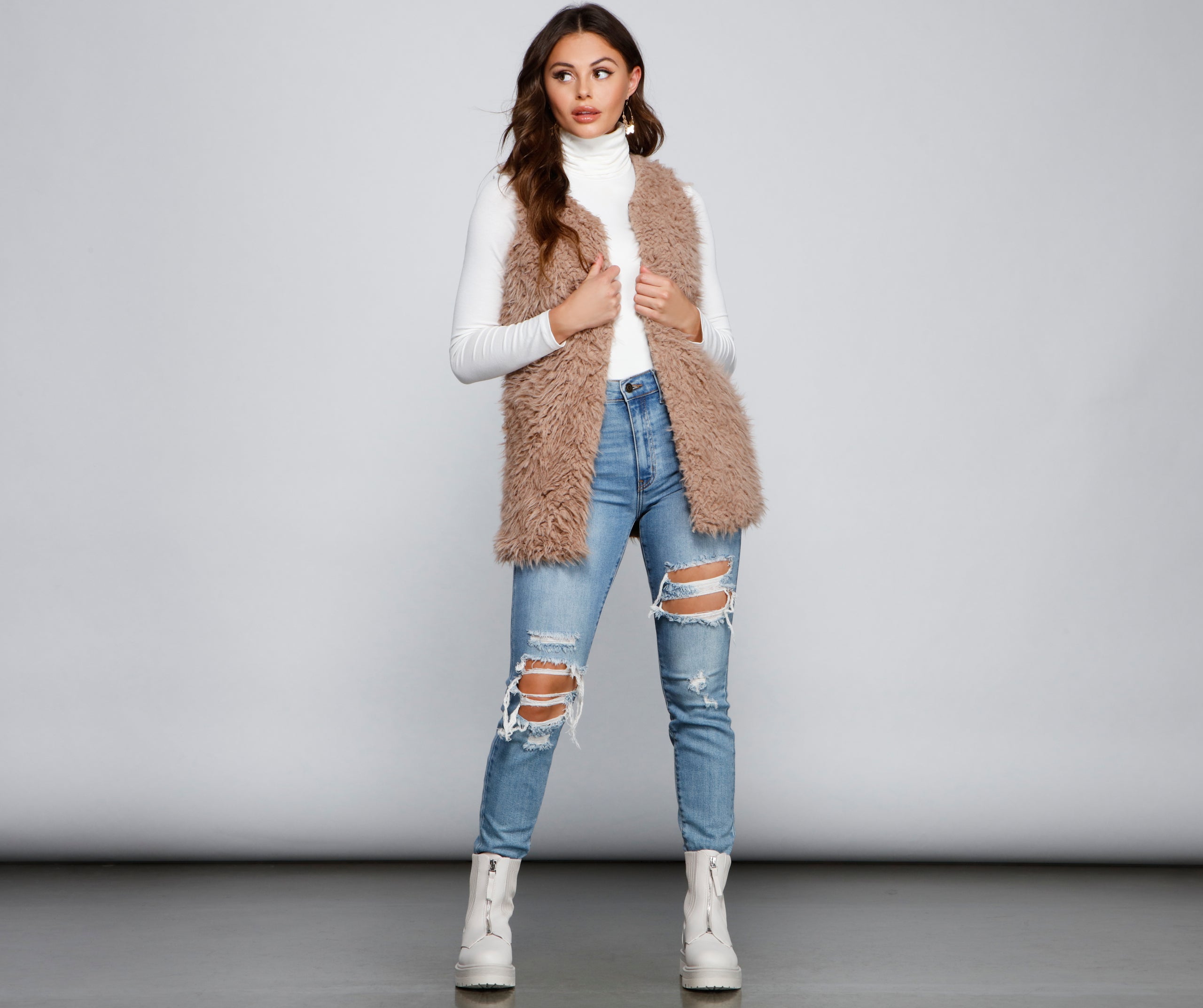 So Extra Faux Fur Vest - Image 8
