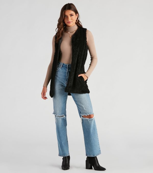 So Extra Faux Fur Vest - Image 3