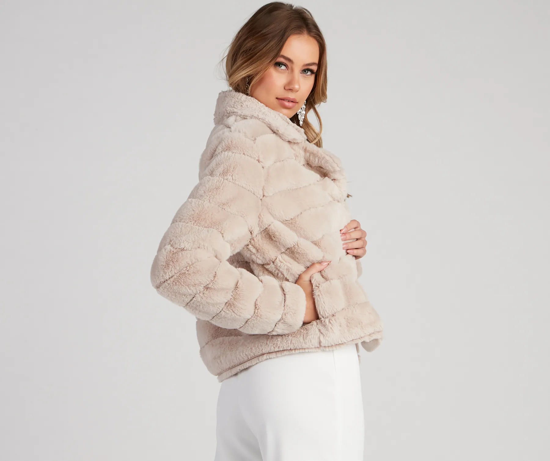 Perfect Illusion Faux Fur Jacket - Image 2