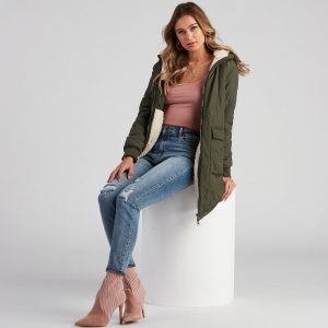 Serious Chills Quilted Puffer Wubby Jacket