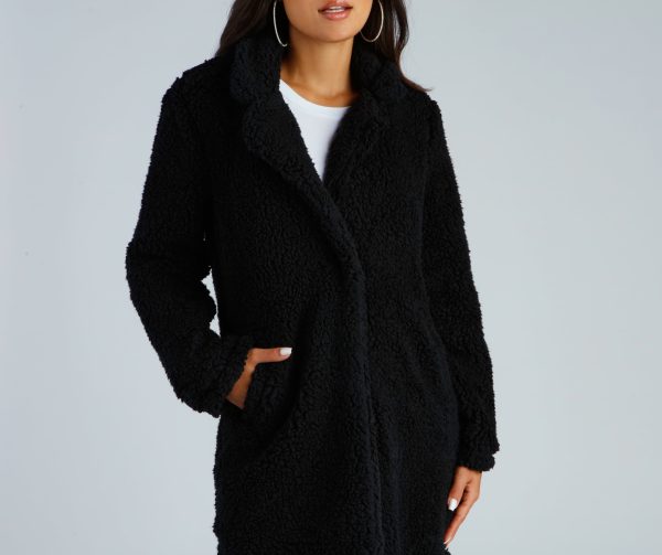 Elevated Glamour Faux Fur Longline Jacket - Image 8