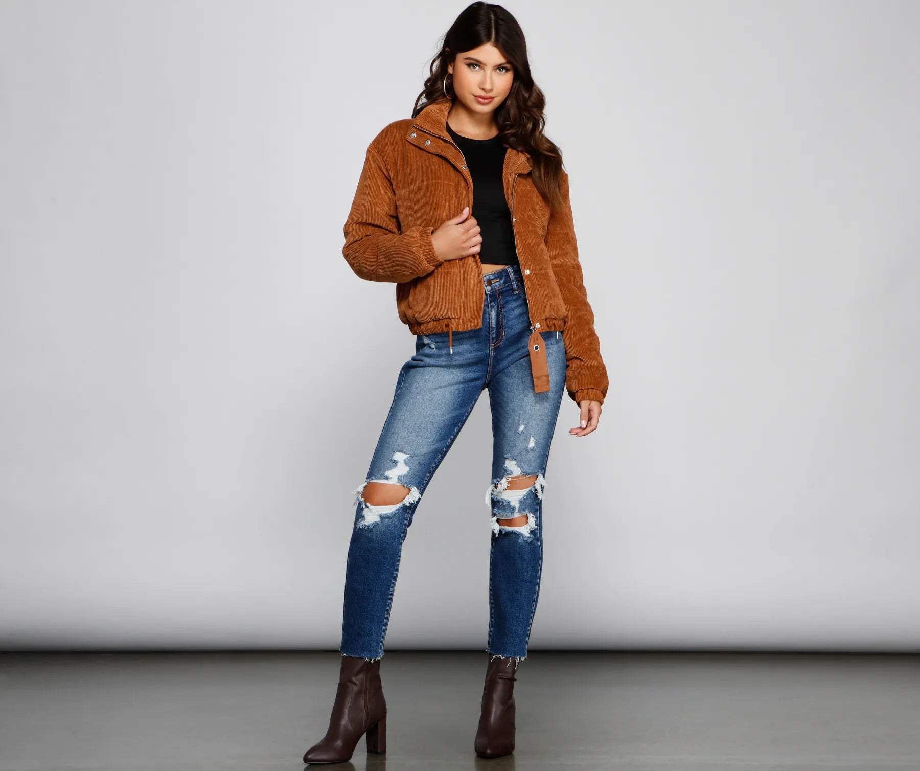 Trend Alert Corduroy Puffer Jacket - Image 4