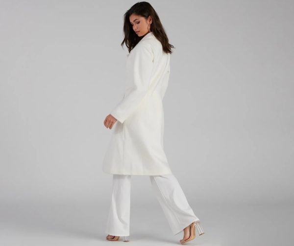 Winter Beauty Wool Trench Coat - Image 2