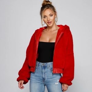 Fuzzy Feels Faux Fur Hoodie