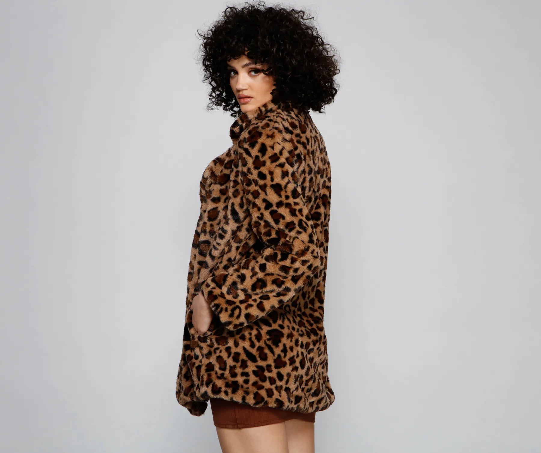 Cozy Fab Faux Fur Coat - Image 2
