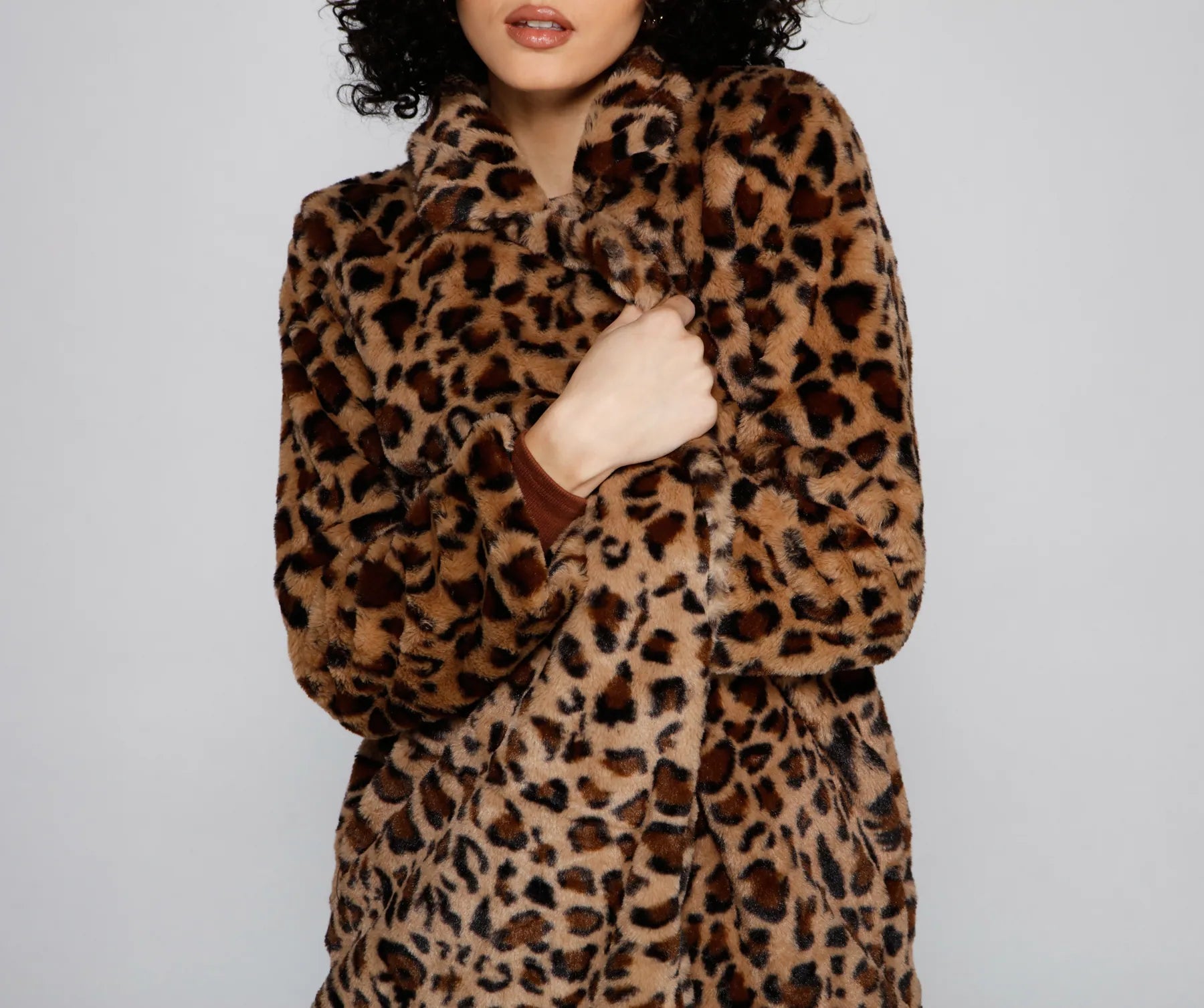 Cozy Fab Faux Fur Coat - Image 3
