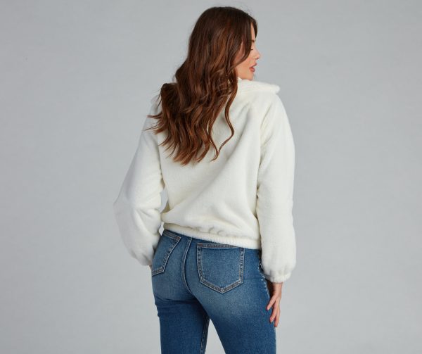 Cuddle Up Faux Fur Bomber Jacket - Image 10