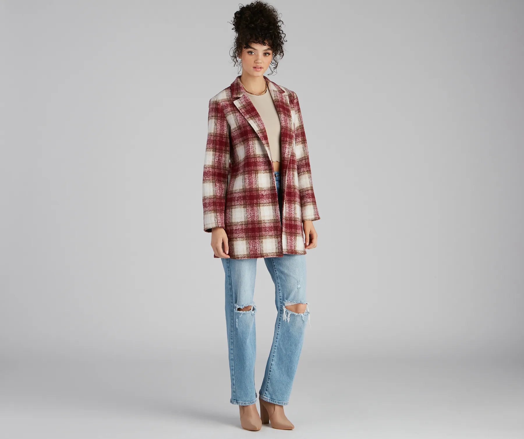 Major Chic Faux Wool Coat - Image 3