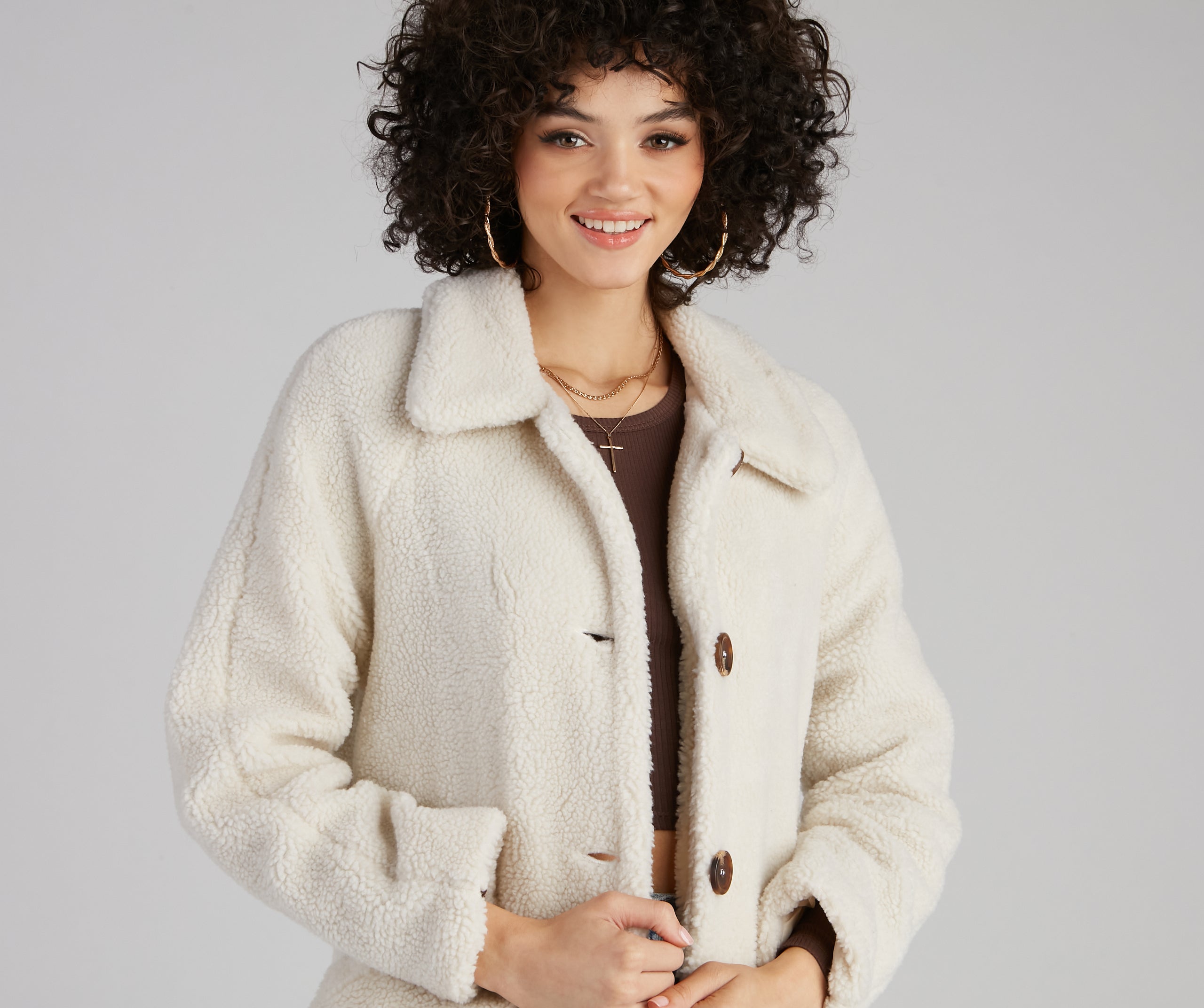 Cozy Season Long Sherpa Coat - Image 3
