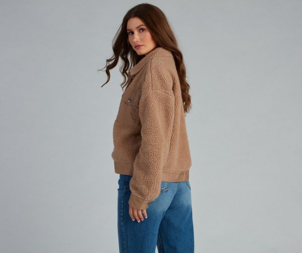 Cuddle Up Sherpa Knit Jacket - Image 4