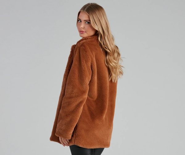Layered In Luxe Faux Fur Coat - Image 6