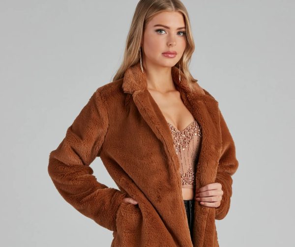 Layered In Luxe Faux Fur Coat - Image 8