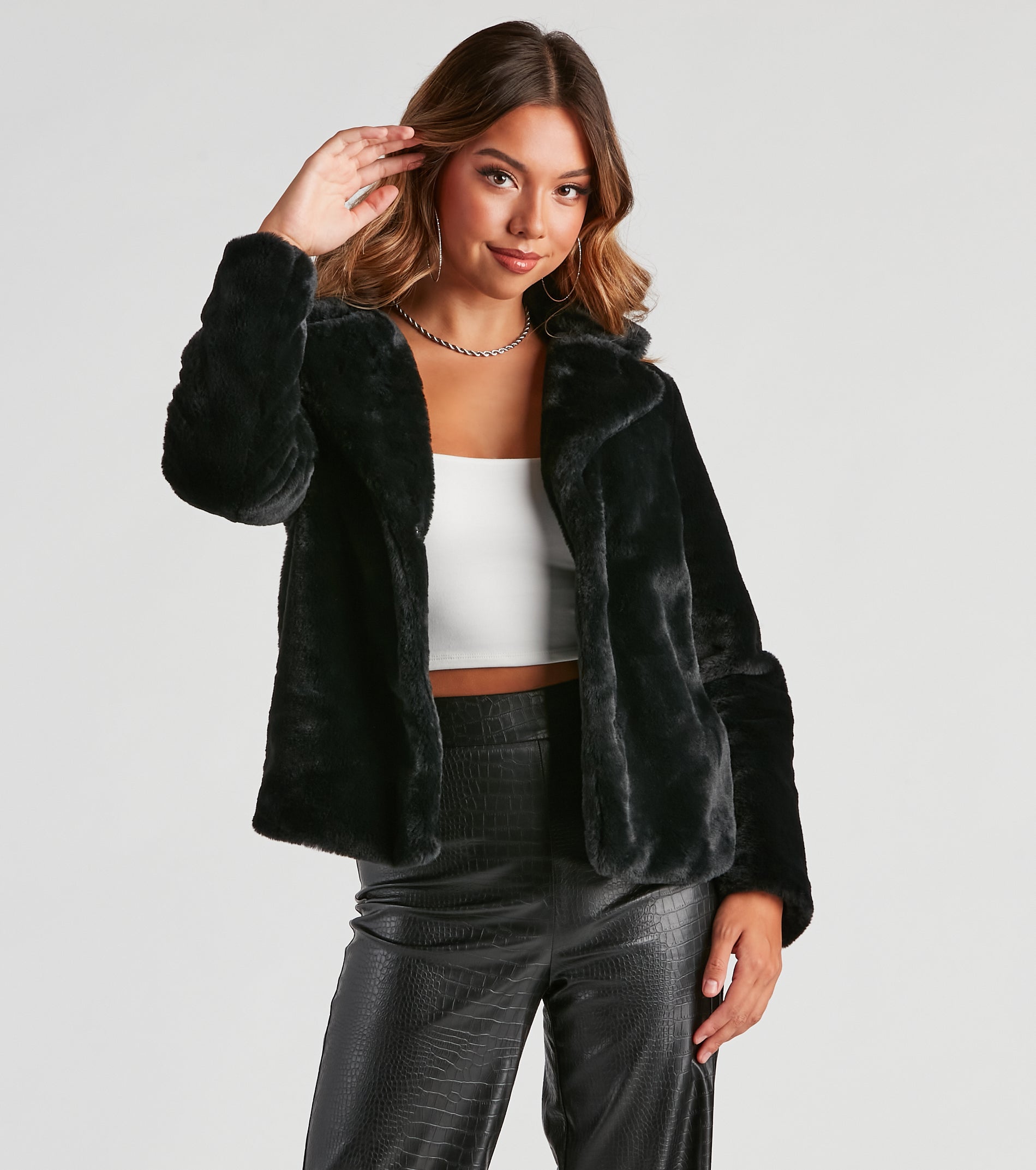 Glam Life Faux Fur Jacket - Image 9
