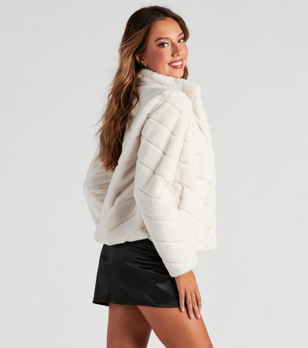 Picture This Faux Fur Crop Jacket - Image 2