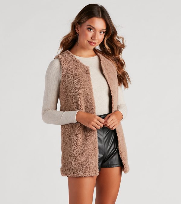 So Extra Faux Fur Vest - Image 13