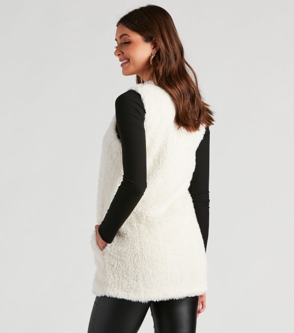 So Extra Faux Fur Vest - Image 10
