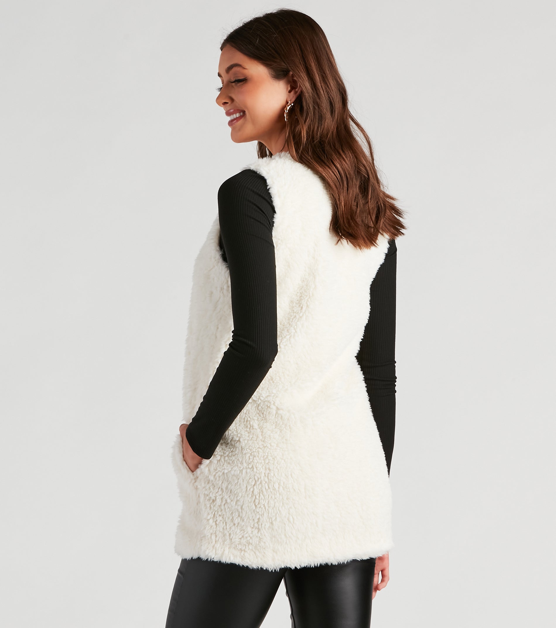 So Extra Faux Fur Vest - Image 10