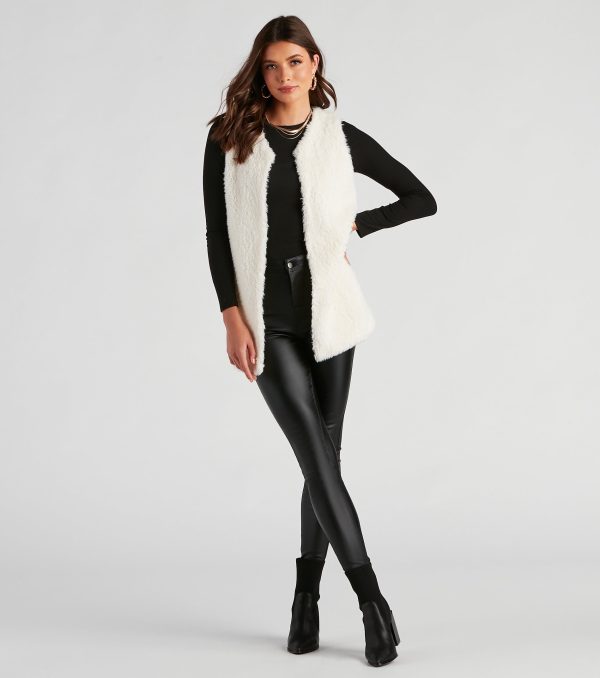 So Extra Faux Fur Vest - Image 11