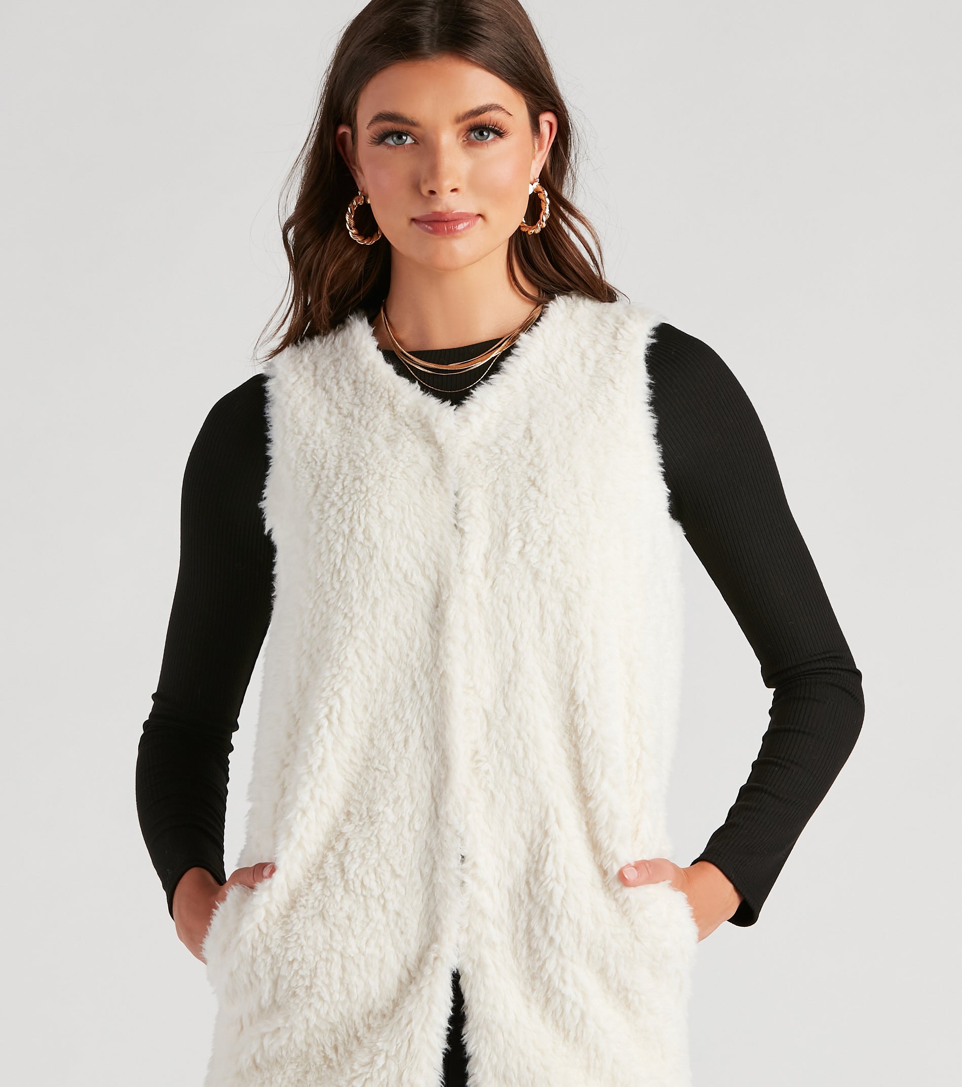 So Extra Faux Fur Vest - Image 12