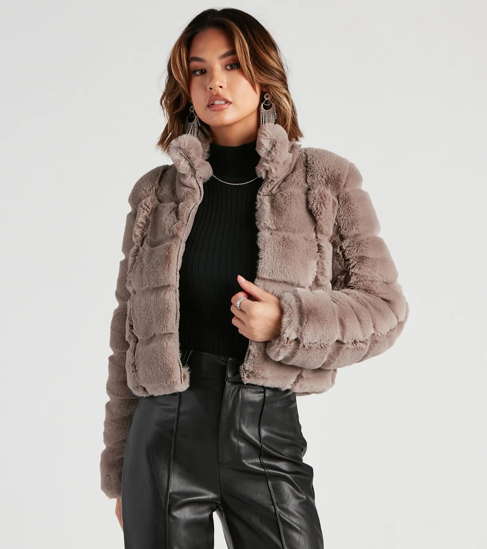 Layer On The Luxe Vibes Faux Fur Jacket - Image 9