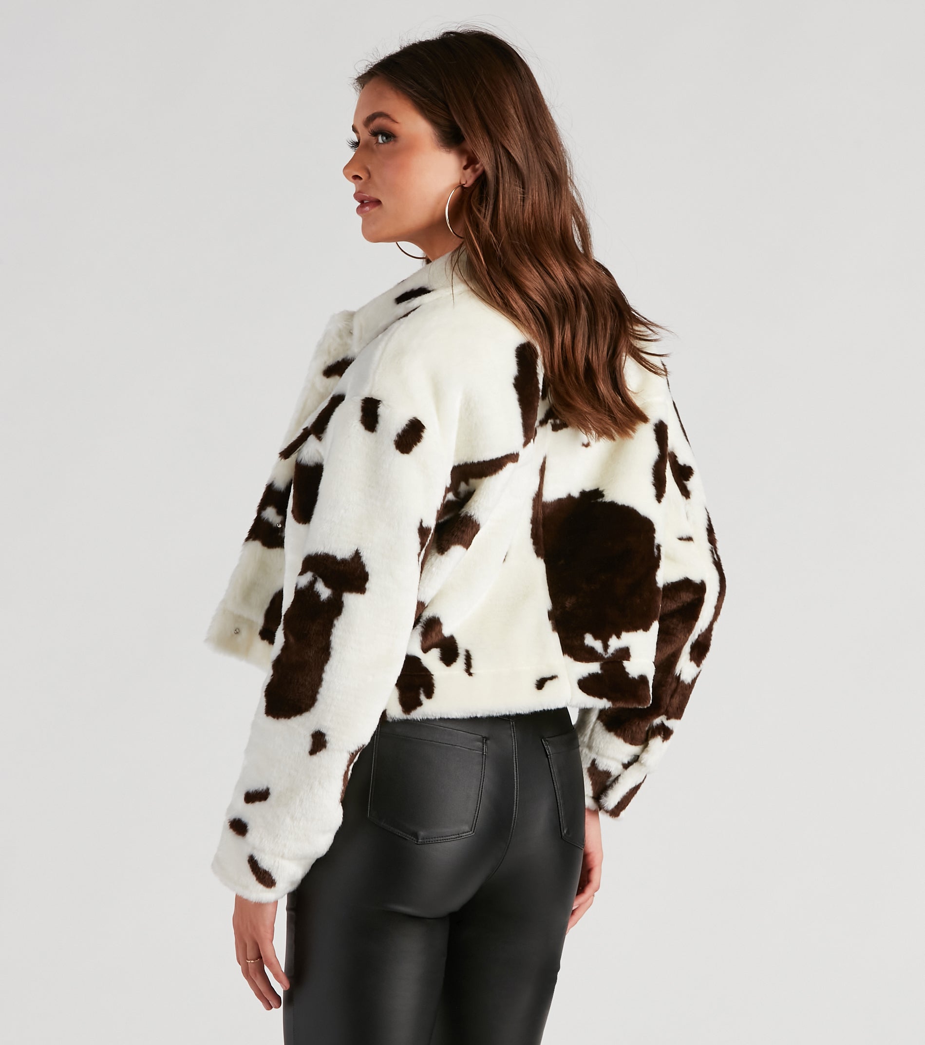 Ahead Of The Herd Cow Print Jacket - Image 2