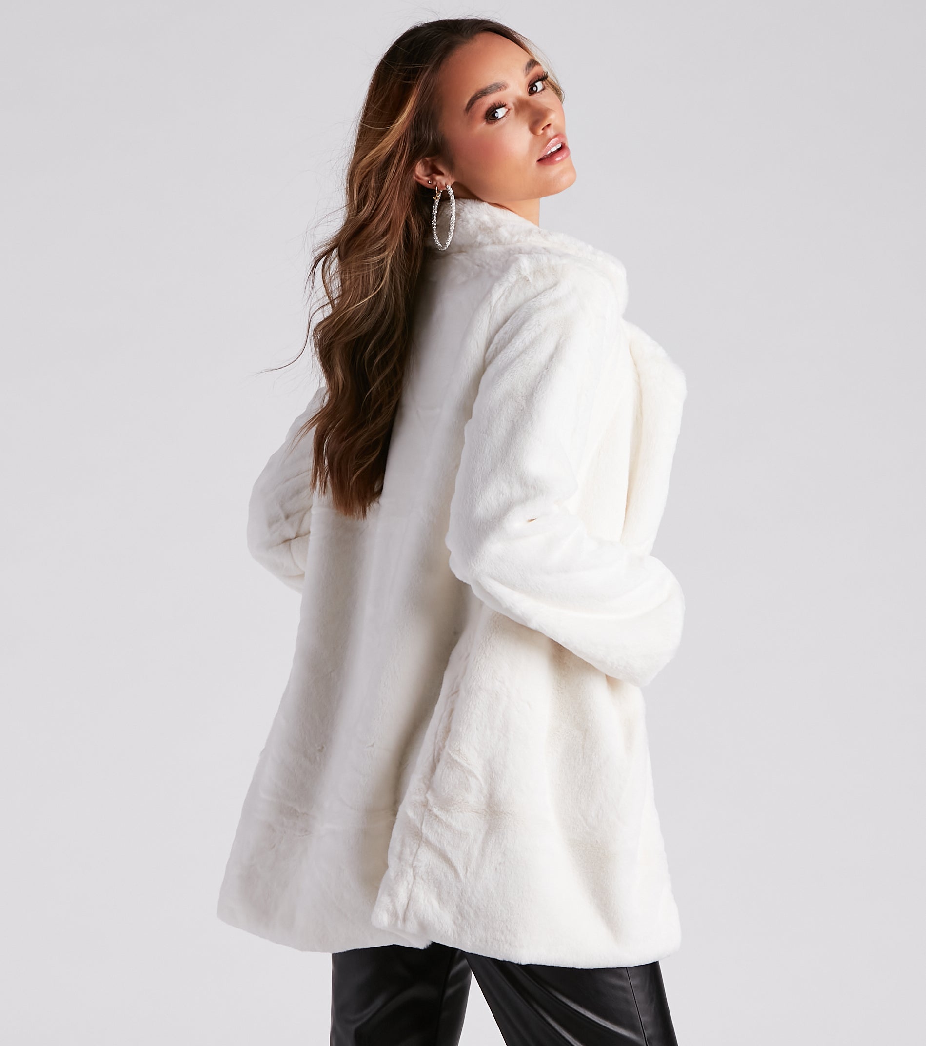 Always Luxe Faux Fur Long Coat - Image 6