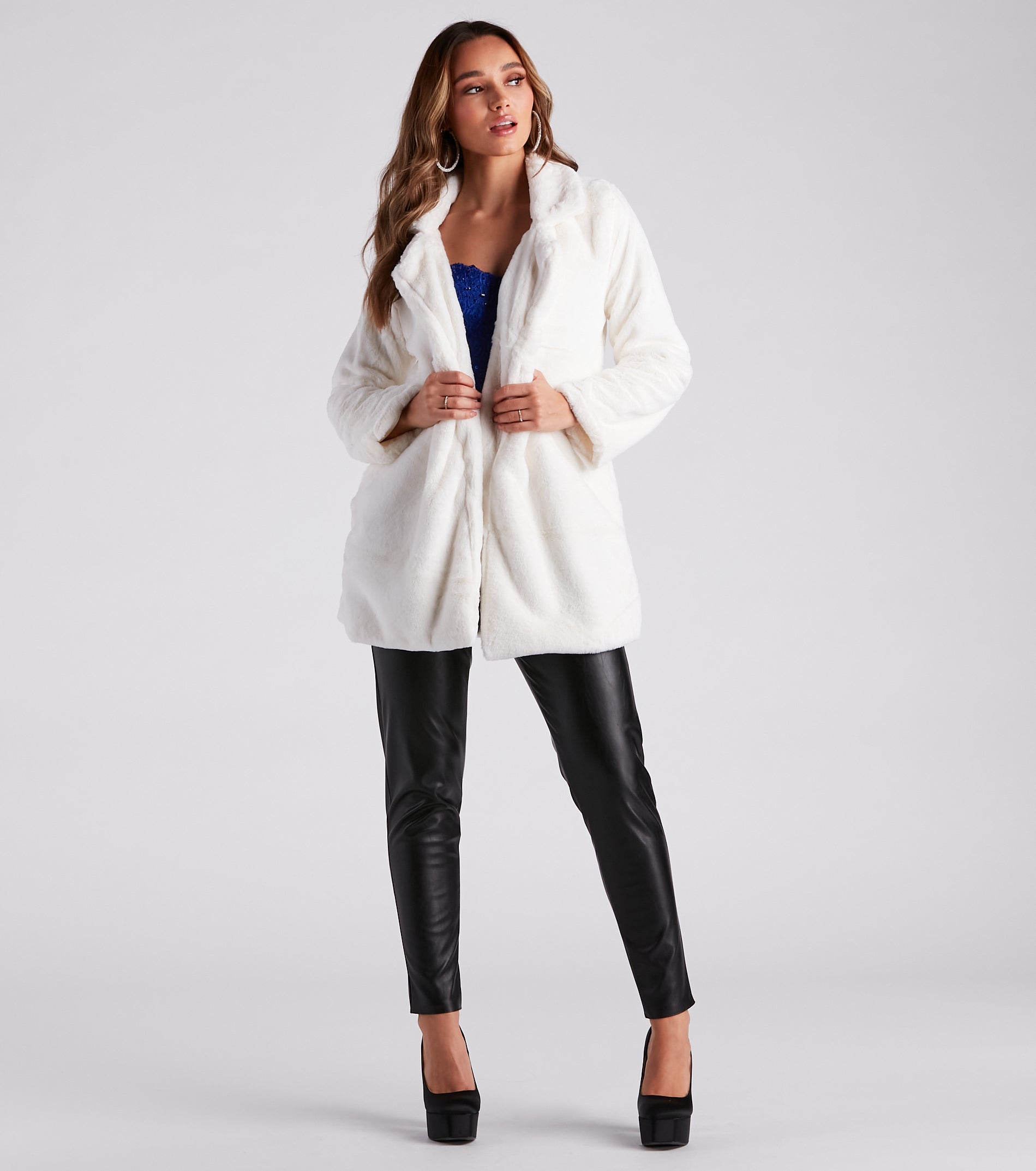 Always Luxe Faux Fur Long Coat - Image 7