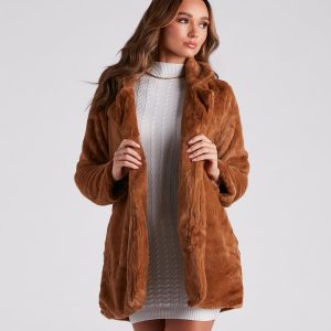 Always Luxe Faux Fur Long Coat