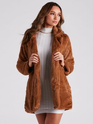 Always Luxe Faux Fur Long Coat
