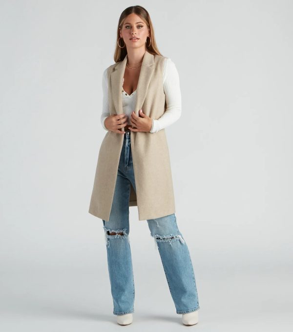 Autumn Chill Faux Wool Vest - Image 6