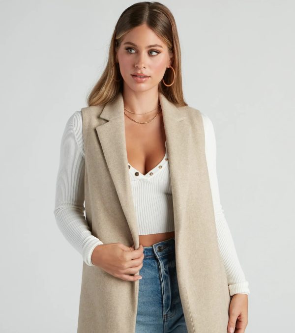 Autumn Chill Faux Wool Vest - Image 7