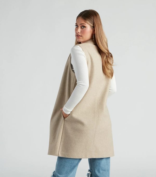 Autumn Chill Faux Wool Vest - Image 8