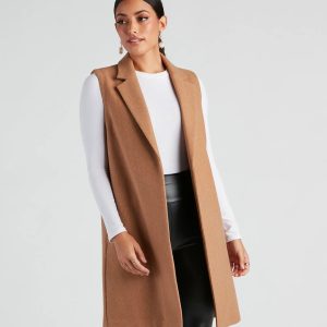 Autumn Chill Faux Wool Vest