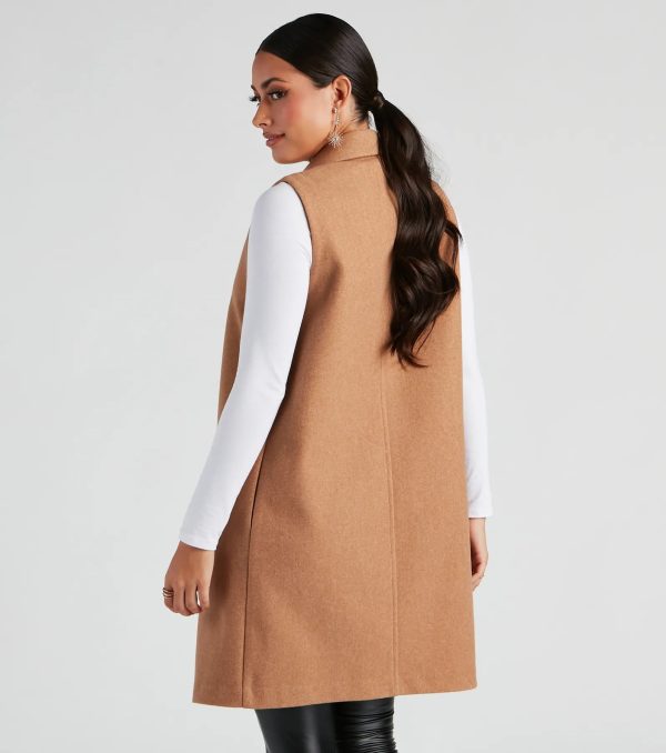 Autumn Chill Faux Wool Vest - Image 2