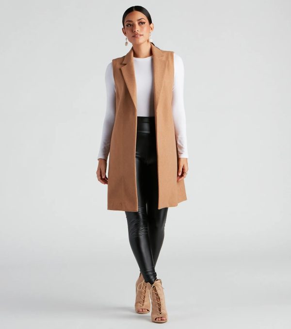 Autumn Chill Faux Wool Vest - Image 3