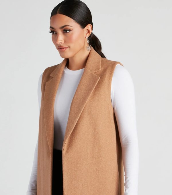 Autumn Chill Faux Wool Vest - Image 4