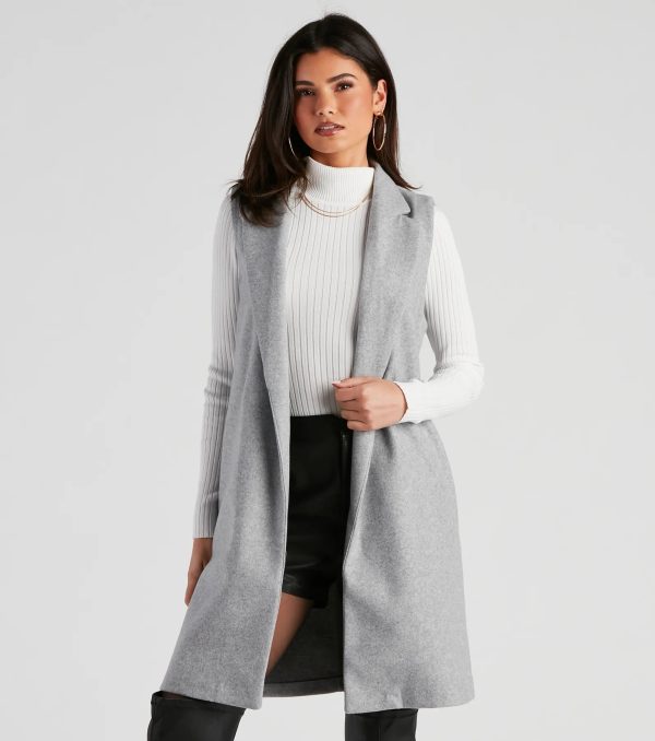 Autumn Chill Faux Wool Vest - Image 9