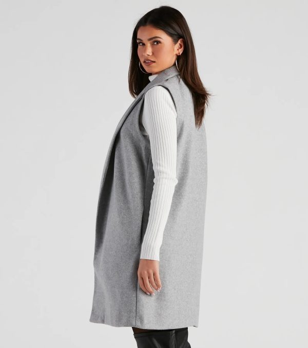 Autumn Chill Faux Wool Vest - Image 10