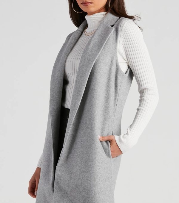 Autumn Chill Faux Wool Vest - Image 12