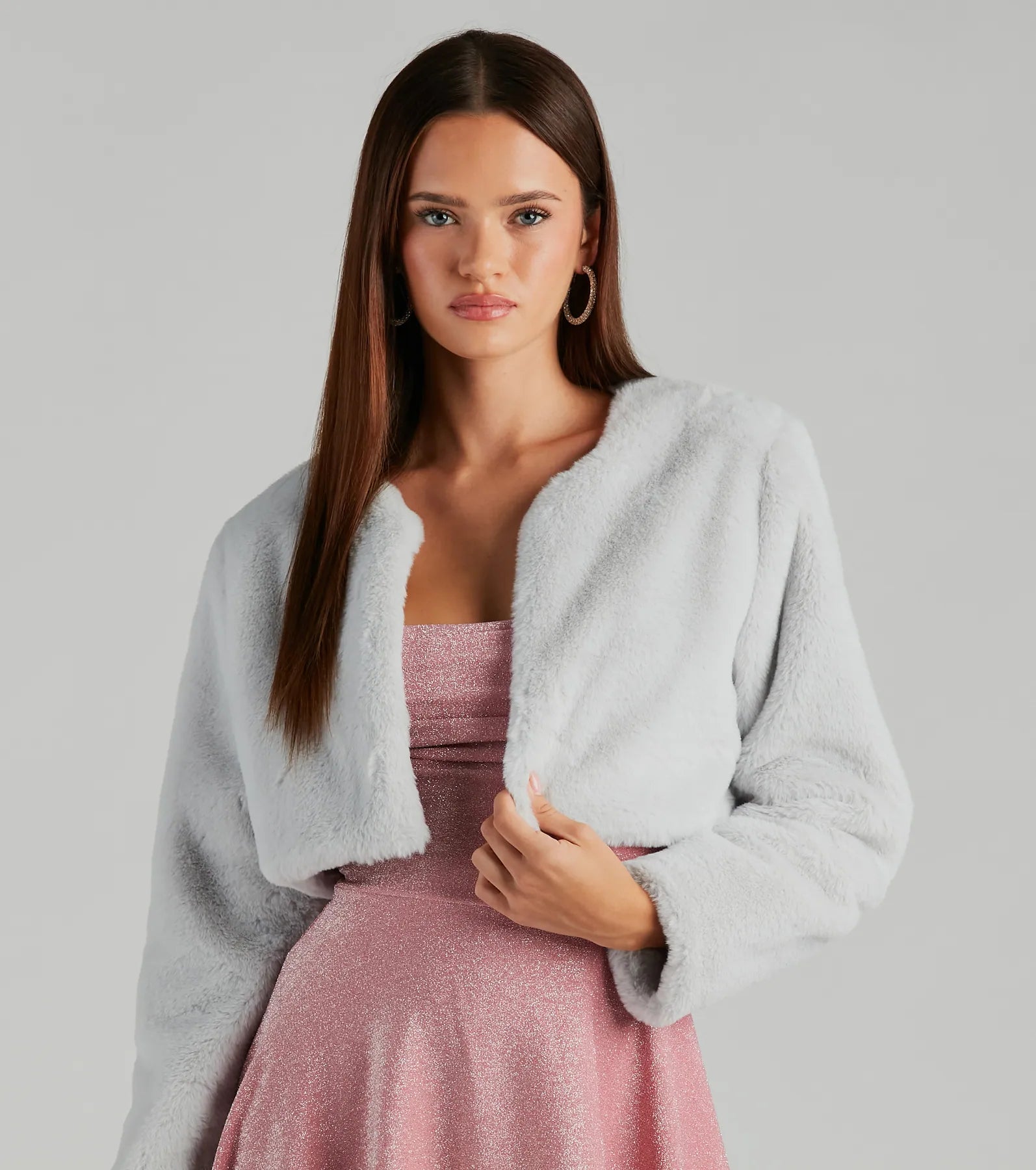 Essential Faux Fur Bolero Jacket - Image 12