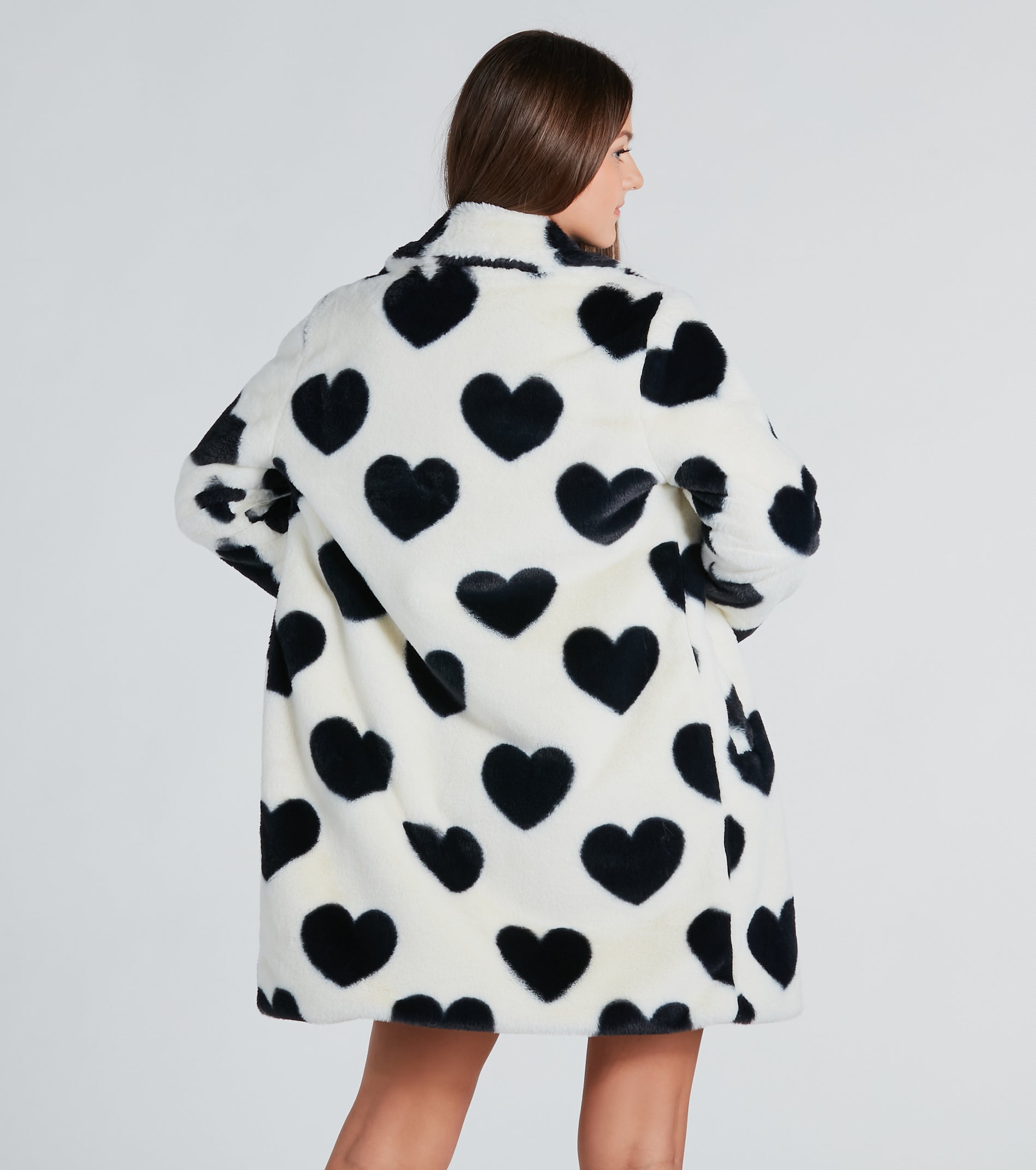 Lovestruck Faux Fur Heart Coat - Image 2