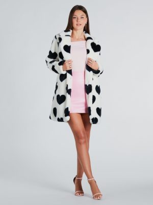 Lovestruck Faux Fur Heart Coat