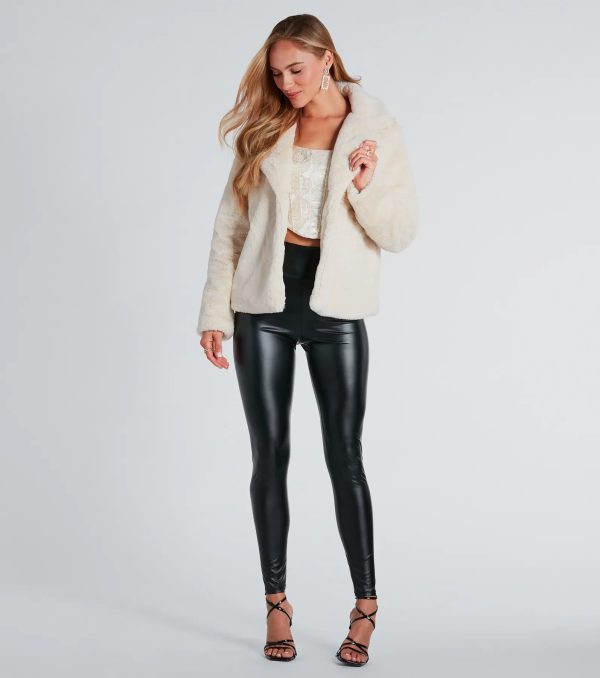 So Fur It Faux Fur Collared Jacket - Image 4