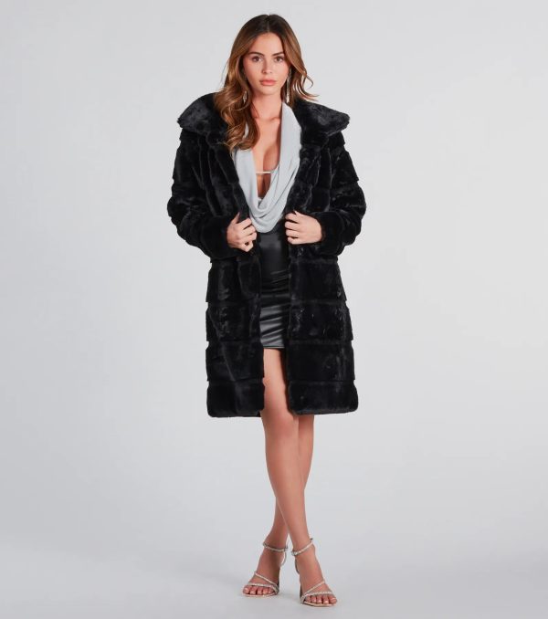 Feeling Extra Luxe Long Faux Fur Coat - Image 5