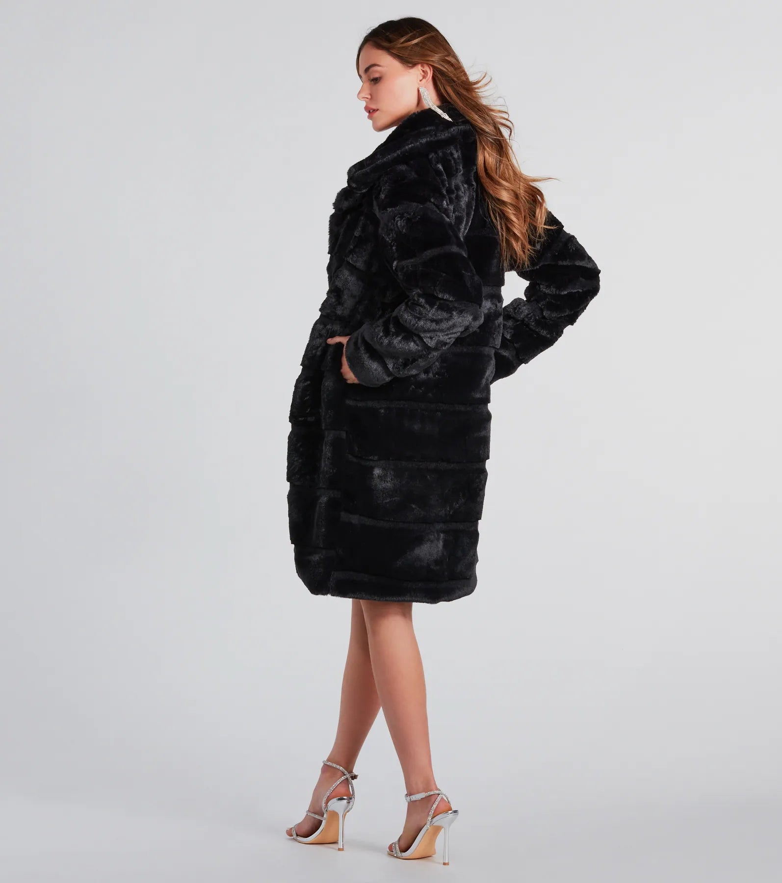 Feeling Extra Luxe Long Faux Fur Coat - Image 6