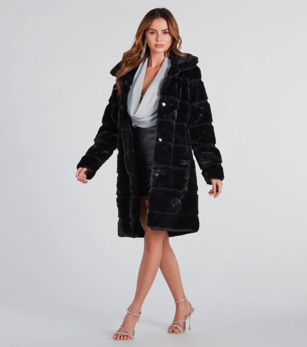 Feeling Extra Luxe Long Faux Fur Coat - Image 7
