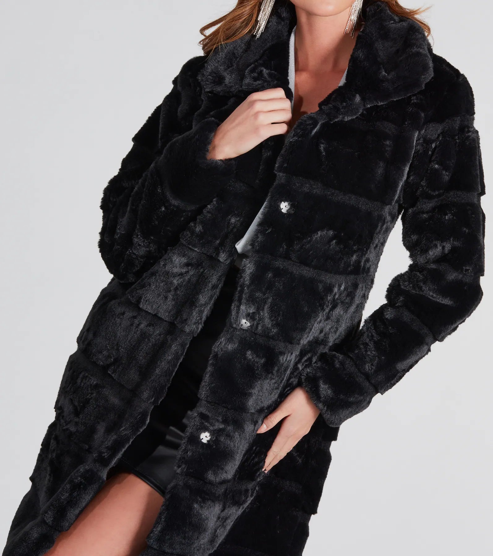 Feeling Extra Luxe Long Faux Fur Coat - Image 8