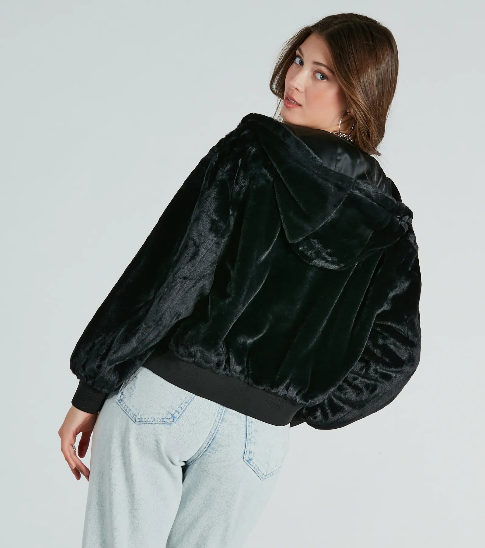 Like No Other Reversible Satin Bomber Jacket - Image 7